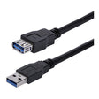 StarTech.com 1m Black SuperSpeed USB 3.0 (5Gbps) Extension Cable A to A - M/F — USB3SEXT1MBK