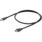 StarTech.com 1m Black SuperSpeed USB 3.0 (5Gbps) Extension Cable A to A - M/F — USB3SEXT1MBK