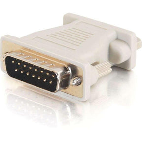 C2G DB15M to VGA HD15F Adapter - 1 x HD-15 Female - 1 x DB-15 Male - Beige — 02902