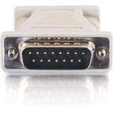 C2G DB15M to VGA HD15F Adapter - 1 x HD-15 Female - 1 x DB-15 Male - Beige — 02902