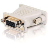 C2G DB15M to VGA HD15F Adapter - 1 x HD-15 Female - 1 x DB-15 Male - Beige — 02902