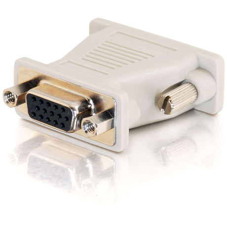 C2G DB15M to VGA HD15F Adapter - 1 x HD-15 Female - 1 x DB-15 Male - Beige — 02902