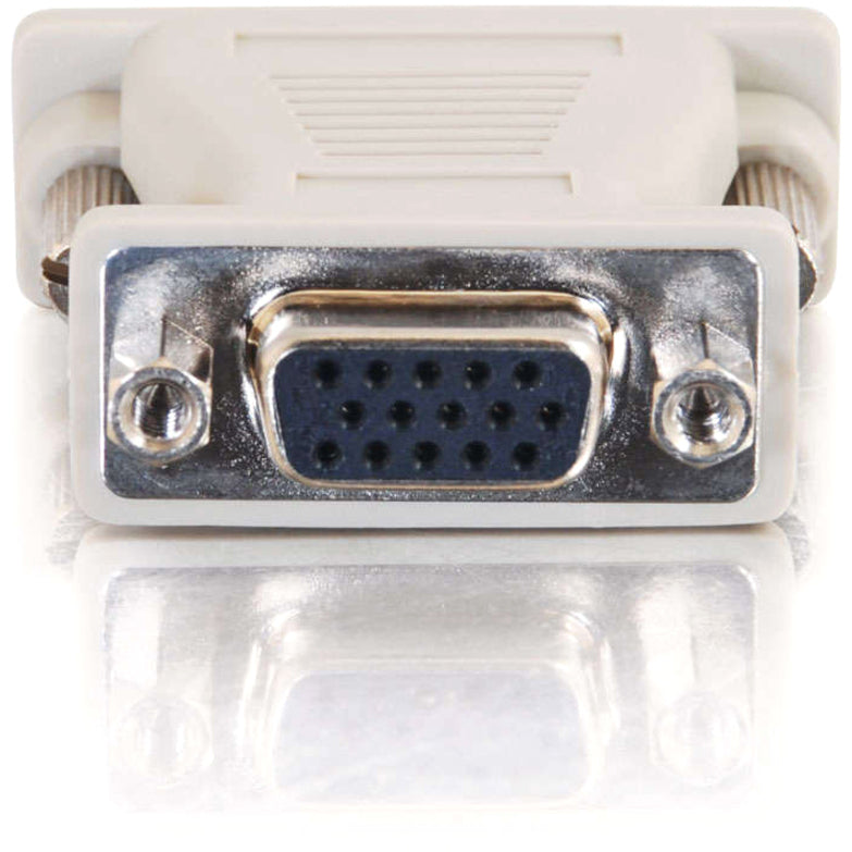 C2G DB15M to VGA HD15F Adapter - 1 x HD-15 Female - 1 x DB-15 Male - Beige — 02902