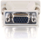C2G DB15M to VGA HD15F Adapter - 1 x HD-15 Female - 1 x DB-15 Male - Beige — 02902