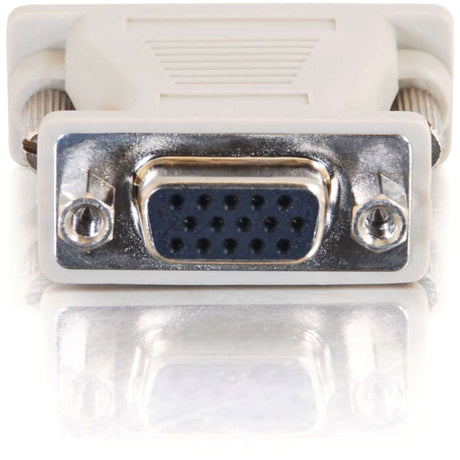 C2G DB15M to VGA HD15F Adapter - 1 x HD-15 Female - 1 x DB-15 Male - Beige — 02902
