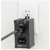 Eaton Tripp Lite Series Isobar 2-Outlet Surge Protector, Direct Plug-In, 1410 Joules, Diagnostic LEDs, Black Metal Housing — ULTRABLOK