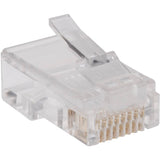 Eaton Tripp Lite Series RJ45 Plugs for Flat Solid / Stranded Conductor Cable, 100-Pack — N030-100-FL