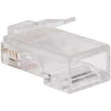 Eaton Tripp Lite Series RJ45 Plugs for Flat Solid / Stranded Conductor Cable, 100-Pack — N030-100-FL