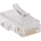Eaton Tripp Lite Series RJ45 Plugs for Flat Solid / Stranded Conductor Cable, 100-Pack — N030-100-FL