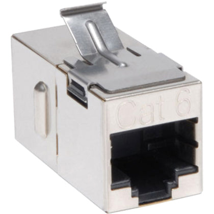 Eaton Tripp Lite Series Cat6 Straight Through Modular Shielded In-line Snap-in Coupler (RJ45 F/F), TAA — N235-001-SH