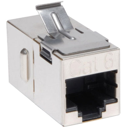 Eaton Tripp Lite Series Cat6 Straight Through Modular Shielded In-line Snap-in Coupler (RJ45 F/F), TAA — N235-001-SH