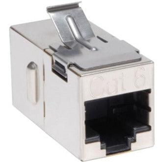 Eaton Tripp Lite Series Cat6 Straight Through Modular Shielded In-line Snap-in Coupler (RJ45 F/F), TAA — N235-001-SH