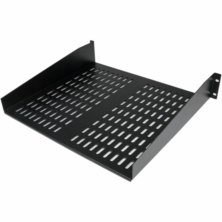 StarTech.com 2U 16in Universal Vented Rack Mount Cantilever Shelf - Fixed Server Rack Cabinet Shelf - 50lbs / 23kg — CABSHELFV