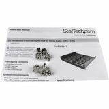StarTech.com 2U 16in Universal Vented Rack Mount Cantilever Shelf - Fixed Server Rack Cabinet Shelf - 50lbs / 23kg — CABSHELFV