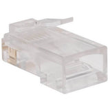 Eaton Tripp Lite Series RJ45 Plugs for Round Solid / Stranded Conductor 4-pair Cat5e Cable, 100-Pack — N030-100