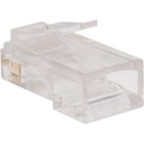 Eaton Tripp Lite Series RJ45 Plugs for Round Solid / Stranded Conductor 4-pair Cat5e Cable, 100-Pack — N030-100