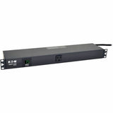Eaton Tripp Lite Series 1.5kW Single-Phase Local Metered PDU, 100-127V Outlets (13 5-15R), 5-15P, 100-127V Input, 15 ft. (4.57 m) Cord, 1U Rack-Mount — PDUMH15-RA