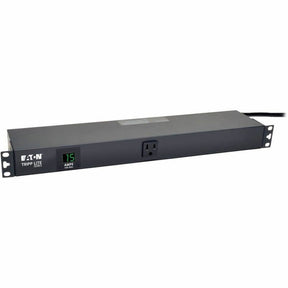 Eaton Tripp Lite Series 1.5kW Single-Phase Local Metered PDU, 100-127V Outlets (13 5-15R), 5-15P, 100-127V Input, 15 ft. (4.57 m) Cord, 1U Rack-Mount — PDUMH15-RA