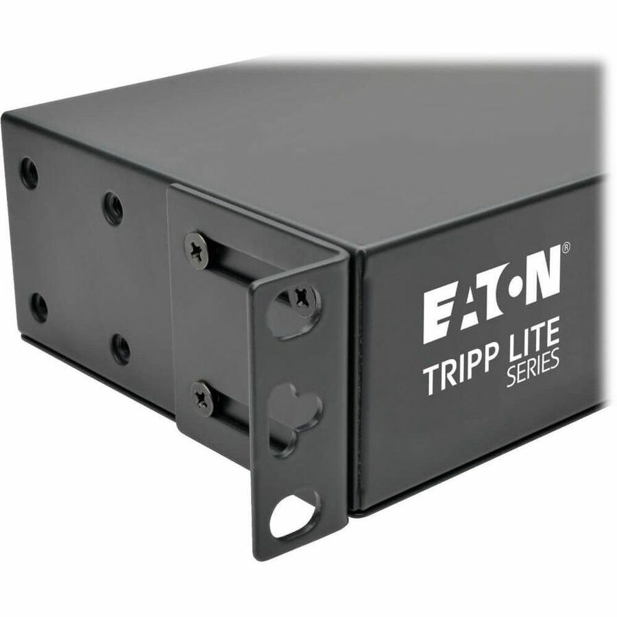 Eaton Tripp Lite Series 1.5kW Single-Phase Local Metered PDU, 100-127V Outlets (13 5-15R), 5-15P, 100-127V Input, 15 ft. (4.57 m) Cord, 1U Rack-Mount — PDUMH15-RA