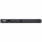 Eaton Tripp Lite Series 1.5kW Single-Phase Local Metered PDU, 100-127V Outlets (13 5-15R), 5-15P, 100-127V Input, 15 ft. (4.57 m) Cord, 1U Rack-Mount — PDUMH15-RA