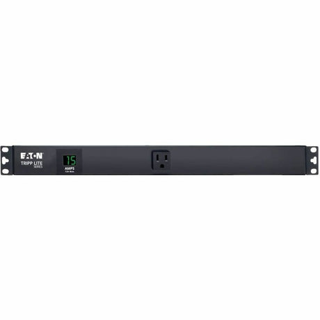 Eaton Tripp Lite Series 1.5kW Single-Phase Local Metered PDU, 100-127V Outlets (13 5-15R), 5-15P, 100-127V Input, 15 ft. (4.57 m) Cord, 1U Rack-Mount — PDUMH15-RA