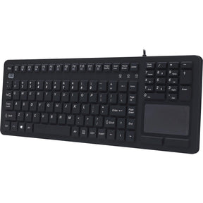 Adesso Antimicrobial Waterproof Touchpad Keyboard — AKB-270UB