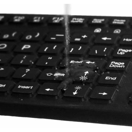 Adesso Antimicrobial Waterproof Touchpad Keyboard — AKB-270UB
