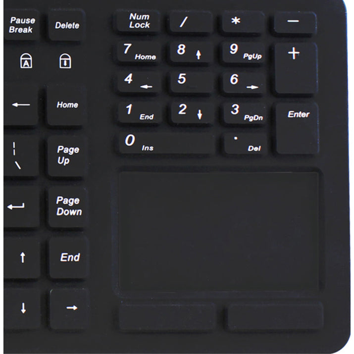 Adesso Antimicrobial Waterproof Touchpad Keyboard — AKB-270UB