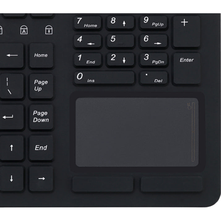 Adesso Antimicrobial Waterproof Touchpad Keyboard — AKB-270UB