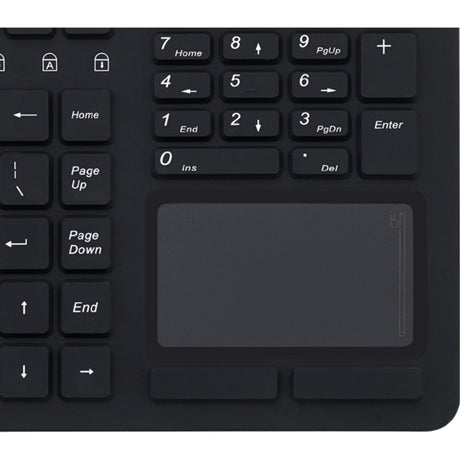 Adesso Antimicrobial Waterproof Touchpad Keyboard — AKB-270UB