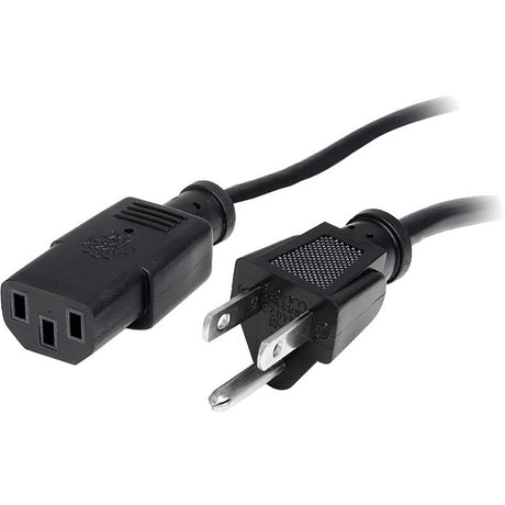 StarTech.com 20ft (6m) Computer Power Cord, NEMA 5-15P to C13, 10A 125V, 18AWG, Black Replacement AC PC Power Cord, TV/Monitor Power Cable — PXT10120