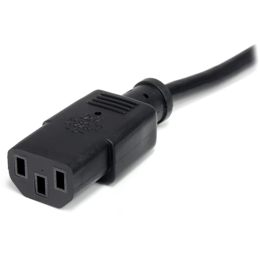StarTech.com 20ft (6m) Computer Power Cord, NEMA 5-15P to C13, 10A 125V, 18AWG, Black Replacement AC PC Power Cord, TV/Monitor Power Cable — PXT10120
