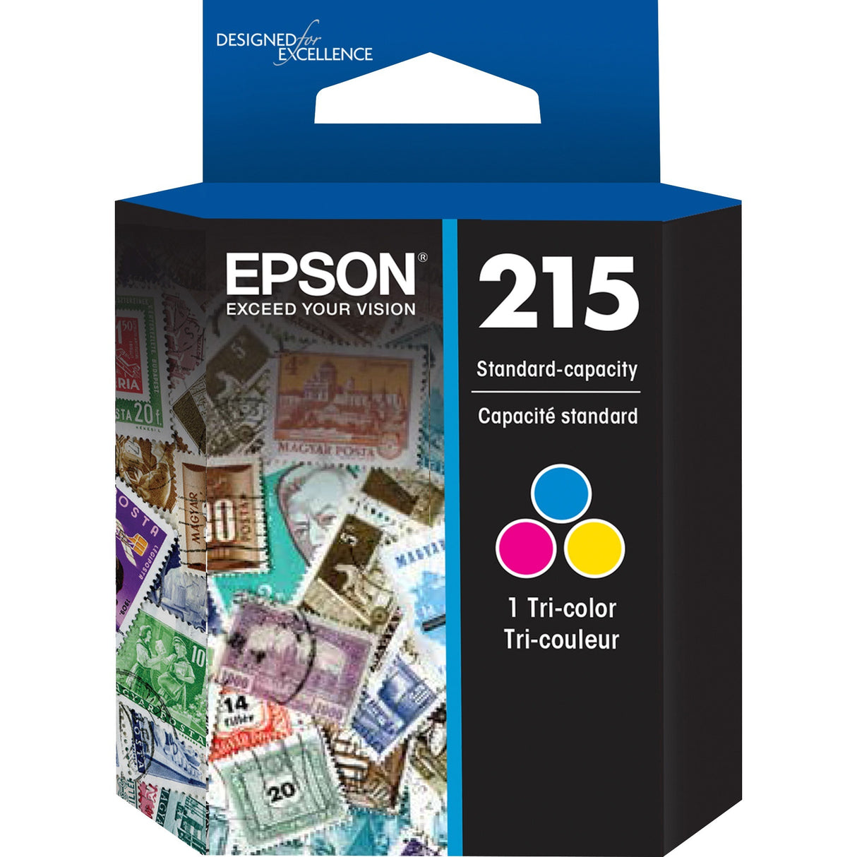 Epson 215 Original Inkjet Ink Cartridge - Tri-color - 1 Each — T215530-S