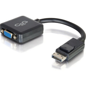 C2G 8i DisplayPort to VGA Active Adapter Converter - DisplayPort Male to VGA Female, 1920 x 1200, Black — 54323