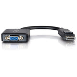 C2G 8i DisplayPort to VGA Active Adapter Converter - DisplayPort Male to VGA Female, 1920 x 1200, Black — 54323