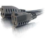 C2G 6ft 16 AWG 1-to-2 Power Cord Splitter (1 NEMA 5-15P to 2 NEMA 5-15R) — 29807