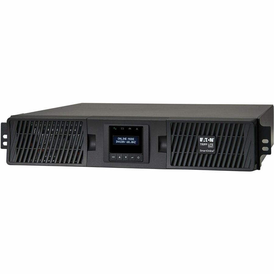 Eaton Tripp Lite Series SmartOnline 2000VA 1800W 120V Double-Conversion Sine Wave UPS - 7 Outlets, Extended Run, Network Card Option, LCD, USB, DB9, 2U Rack/Tower — SU2200RTXLCD2U