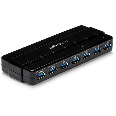 StarTech.com 7 Port SuperSpeed USB 3.0 Hub - 5Gbps - Desktop USB Hub with Power Adapter - Black — ST7300USB3B
