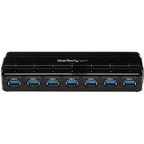 StarTech.com 7 Port SuperSpeed USB 3.0 Hub - 5Gbps - Desktop USB Hub with Power Adapter - Black — ST7300USB3B
