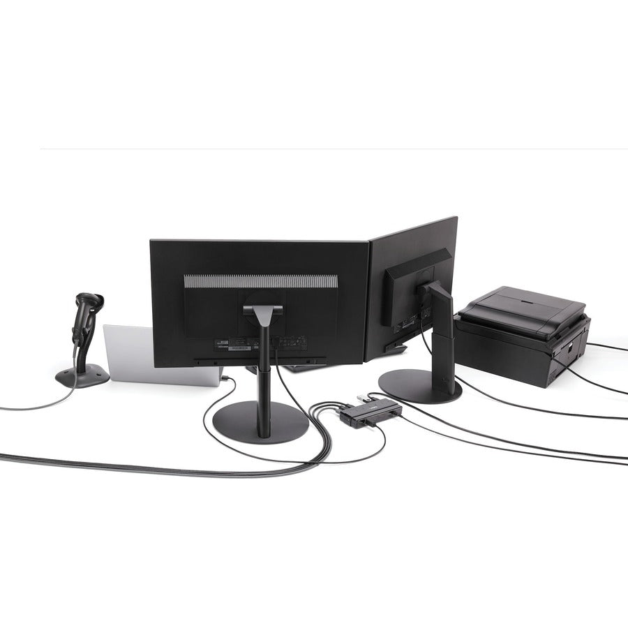StarTech.com 7 Port SuperSpeed USB 3.0 Hub - 5Gbps - Desktop USB Hub with Power Adapter - Black — ST7300USB3B