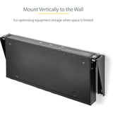 StarTech.com 1U 19in Steel Vertical Wall Mount Equipment Rack Bracket — RK119WALLV
