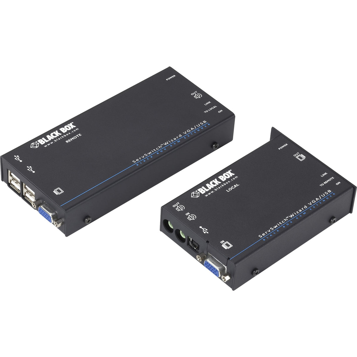 Black Box ServSwitch Wizard USB KVM Extender With Audio — ACU5050A-R2