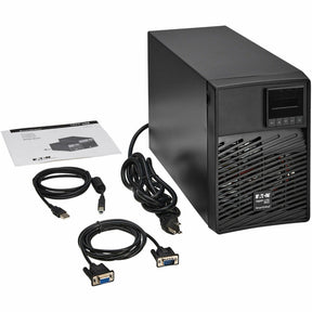 Eaton Tripp Lite Series SmartOnline 1500VA 1350W 120V Double-Conversion UPS - 6 Outlets, Extended Run, Network Card Option, LCD, USB, DB9, Tower — SU1500XLCD