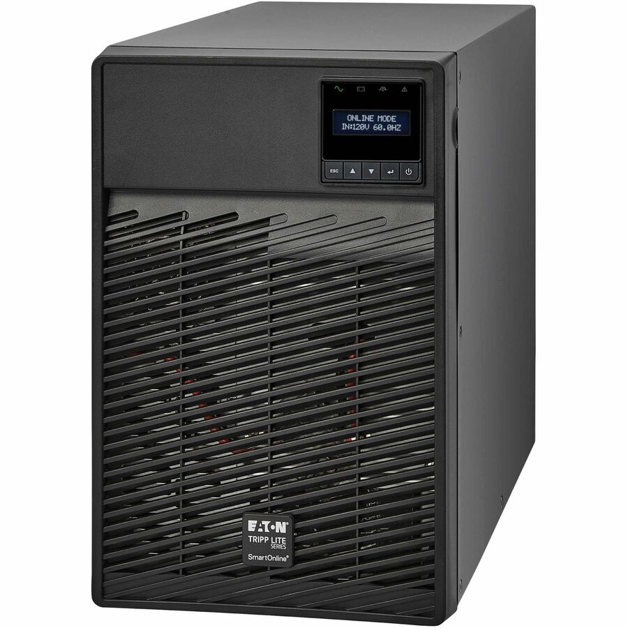 Eaton Tripp Lite Series SmartOnline 1500VA 1350W 120V Double-Conversion UPS - 6 Outlets, Extended Run, Network Card Option, LCD, USB, DB9, Tower — SU1500XLCD