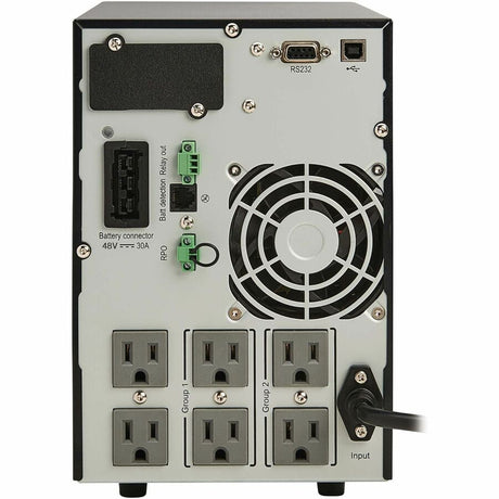 Eaton Tripp Lite Series SmartOnline 1500VA 1350W 120V Double-Conversion UPS - 6 Outlets, Extended Run, Network Card Option, LCD, USB, DB9, Tower — SU1500XLCD