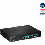 TRENDnet 8-Port Gigabit GREENnet PoE+ Switch, TPE-TG81g, 8 x Gigabit PoE+ Ports, Rack Mountable, Up to 30 W Per Port with 110 W Total Power Budget, Ethernet Network Switch, Metal, Lifetime Protection — TPE-TG81g