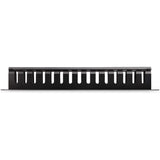 StarTech.com 1U Horizontal Finger Duct Rack Cable Management Panel with Cover — CMDUCT1UX