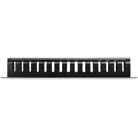 StarTech.com 1U Horizontal Finger Duct Rack Cable Management Panel with Cover — CMDUCT1UX