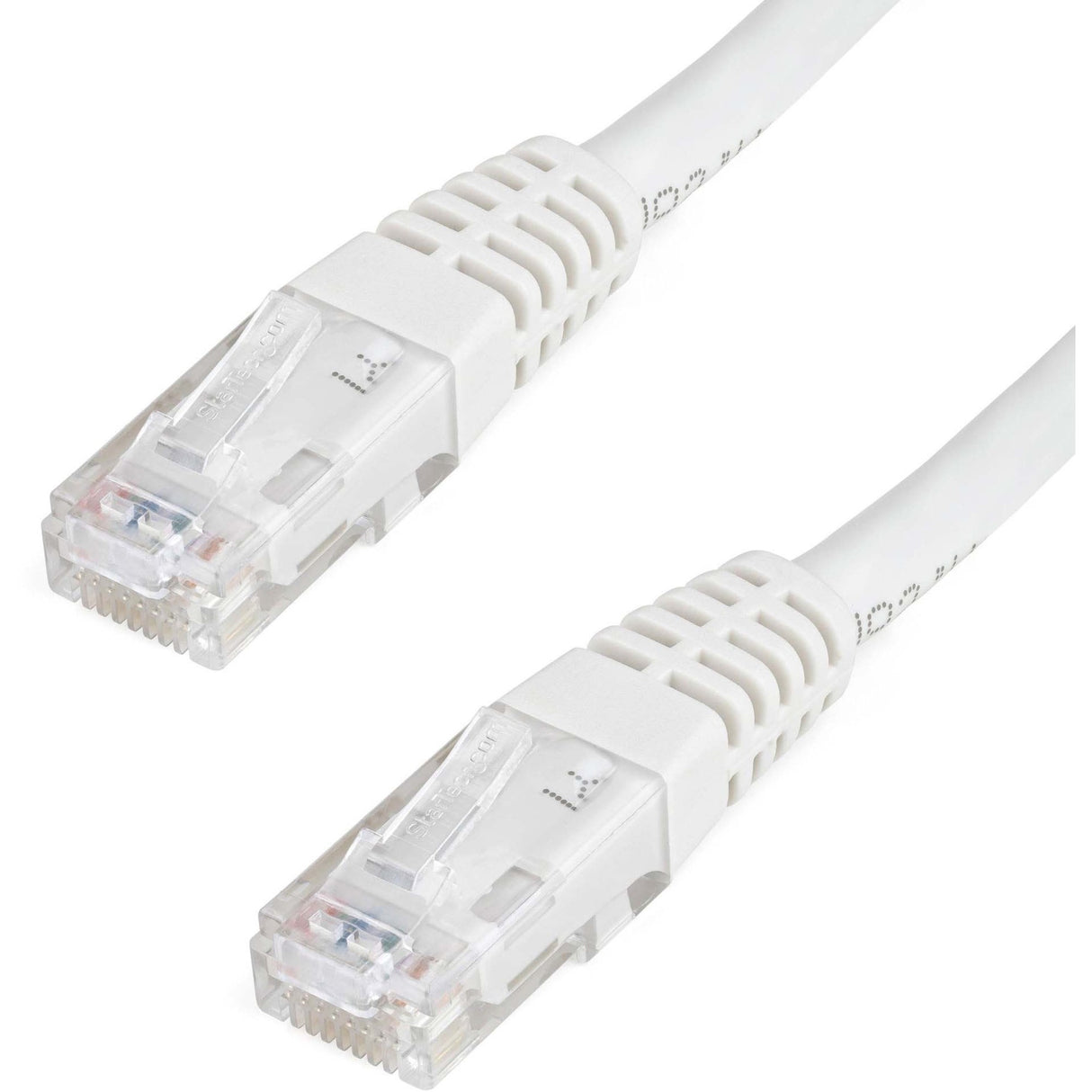 StarTech.com 100ft CAT6 Ethernet Cable - White Molded Gigabit - 100W PoE UTP 650MHz - Category 6 Patch Cord UL Certified Wiring/TIA — C6PATCH100WH