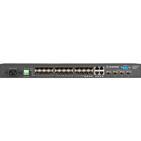 Black Box Gigabit Managed Ethernet SFP Fiber Switch - 28-Port — LGB5128A-R2
